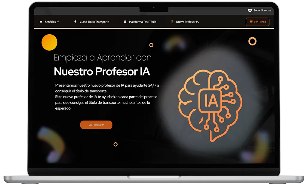 Proyecto web de Titulotransporte desarrollado por CreceConWeb